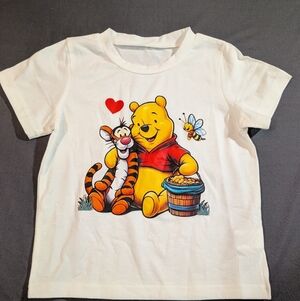 Winnie the Pooh & Tigger White Kids T-Shirt